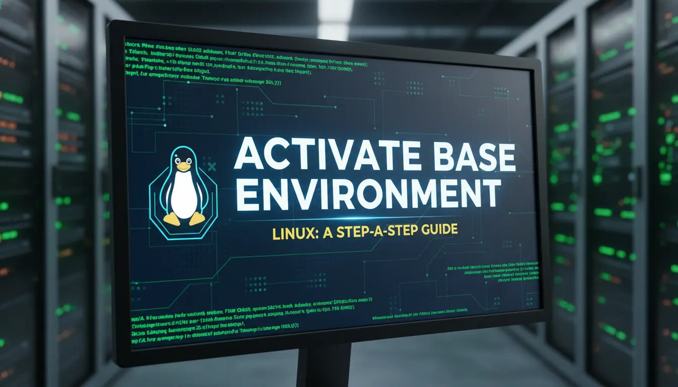 Computerbase Environment linux如何激活base环境