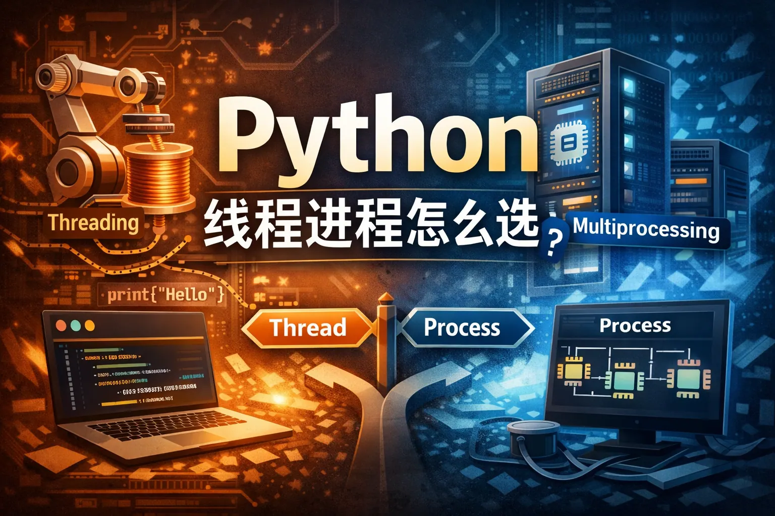 python线程进程怎么选
