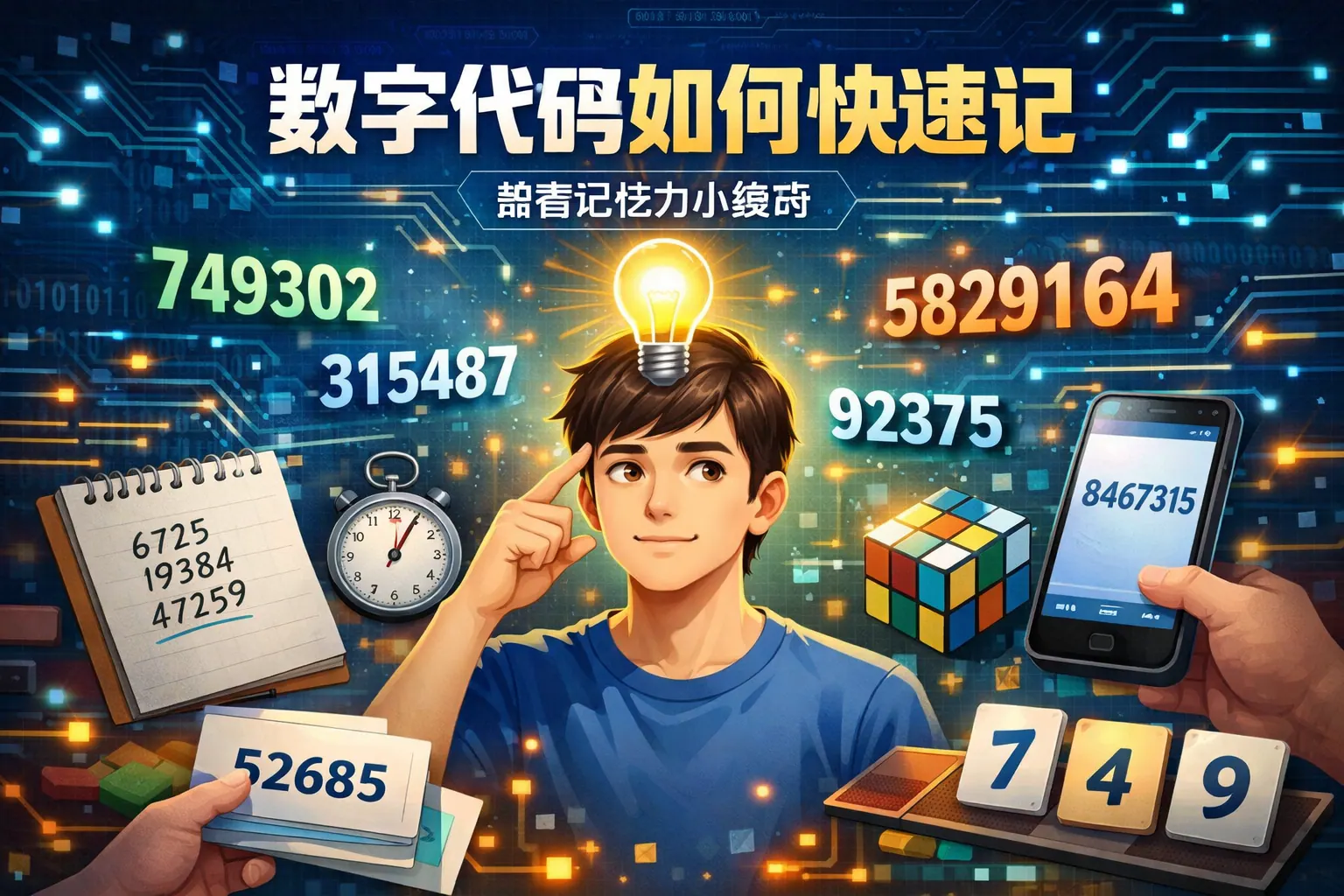 数字代码如何快速记
