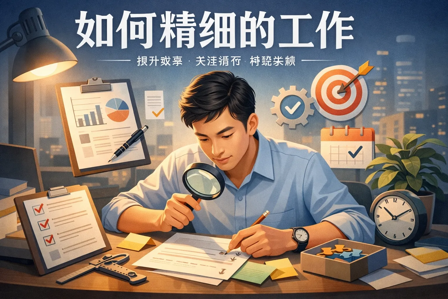 如何精细的工作