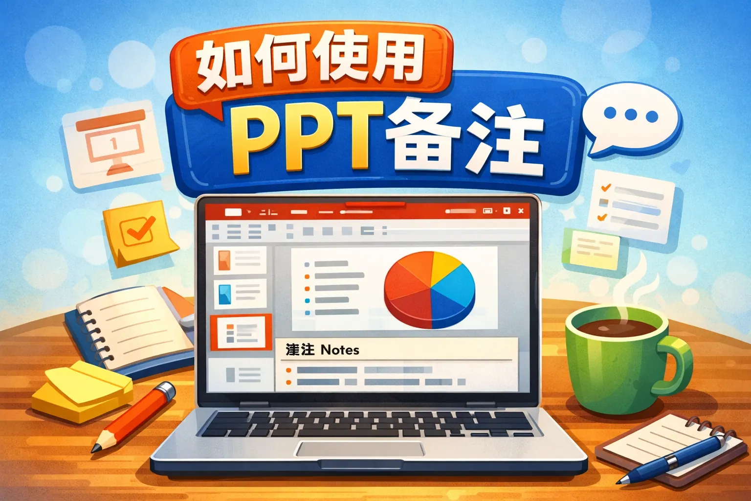 如何使用ppt备注