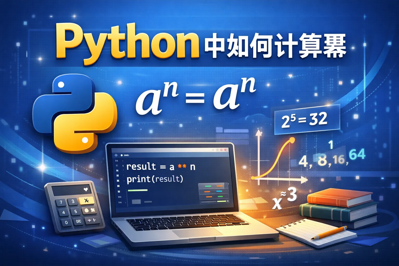 python 中如何计算幂