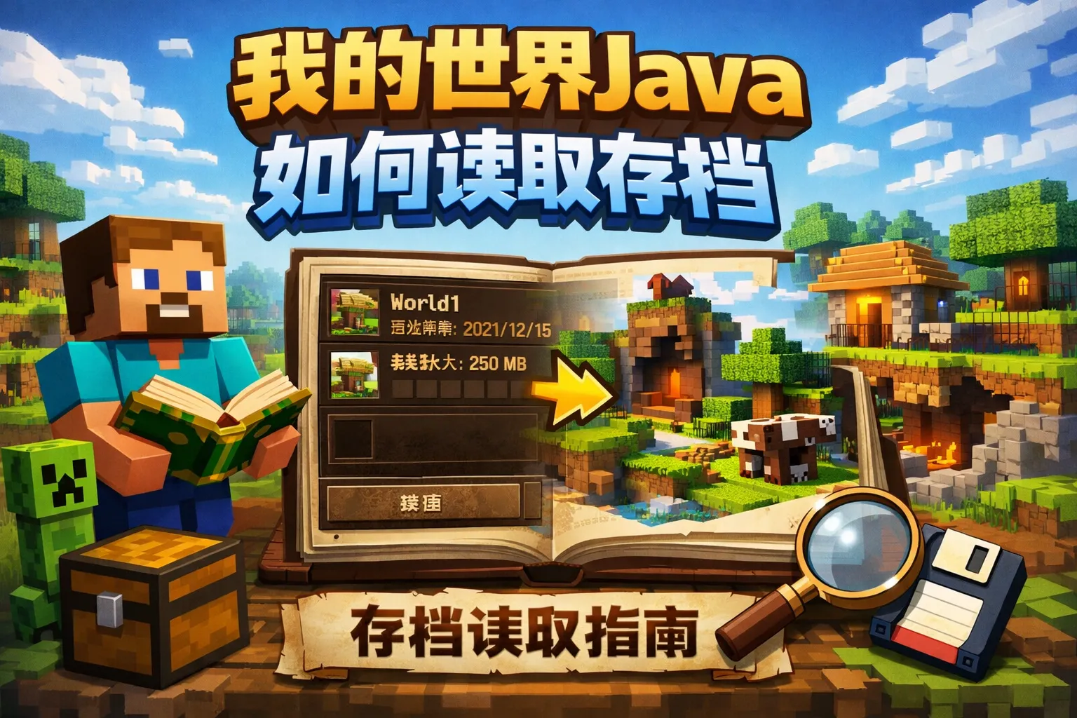 我的世界java如何读取存档