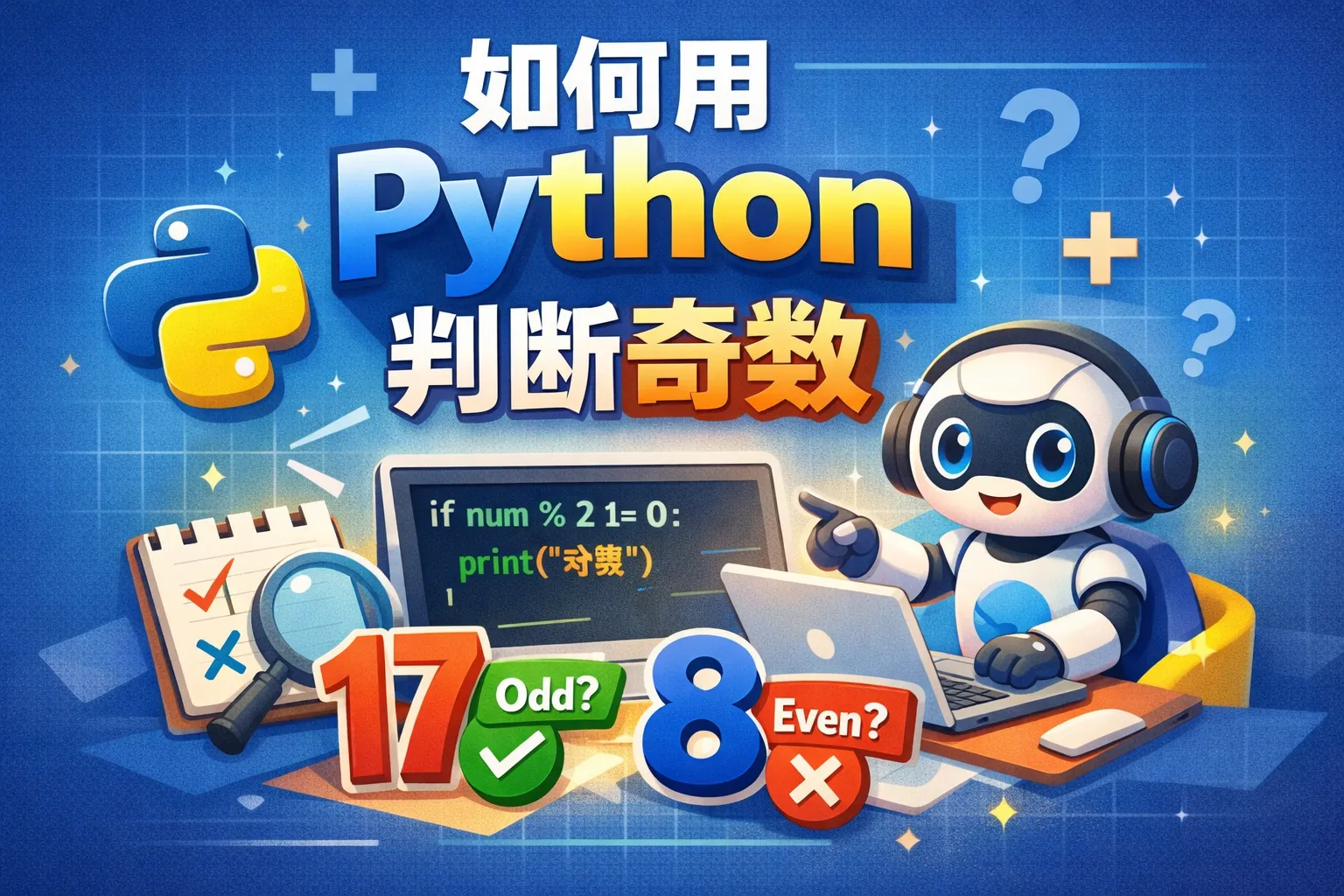 如何用python判断奇数