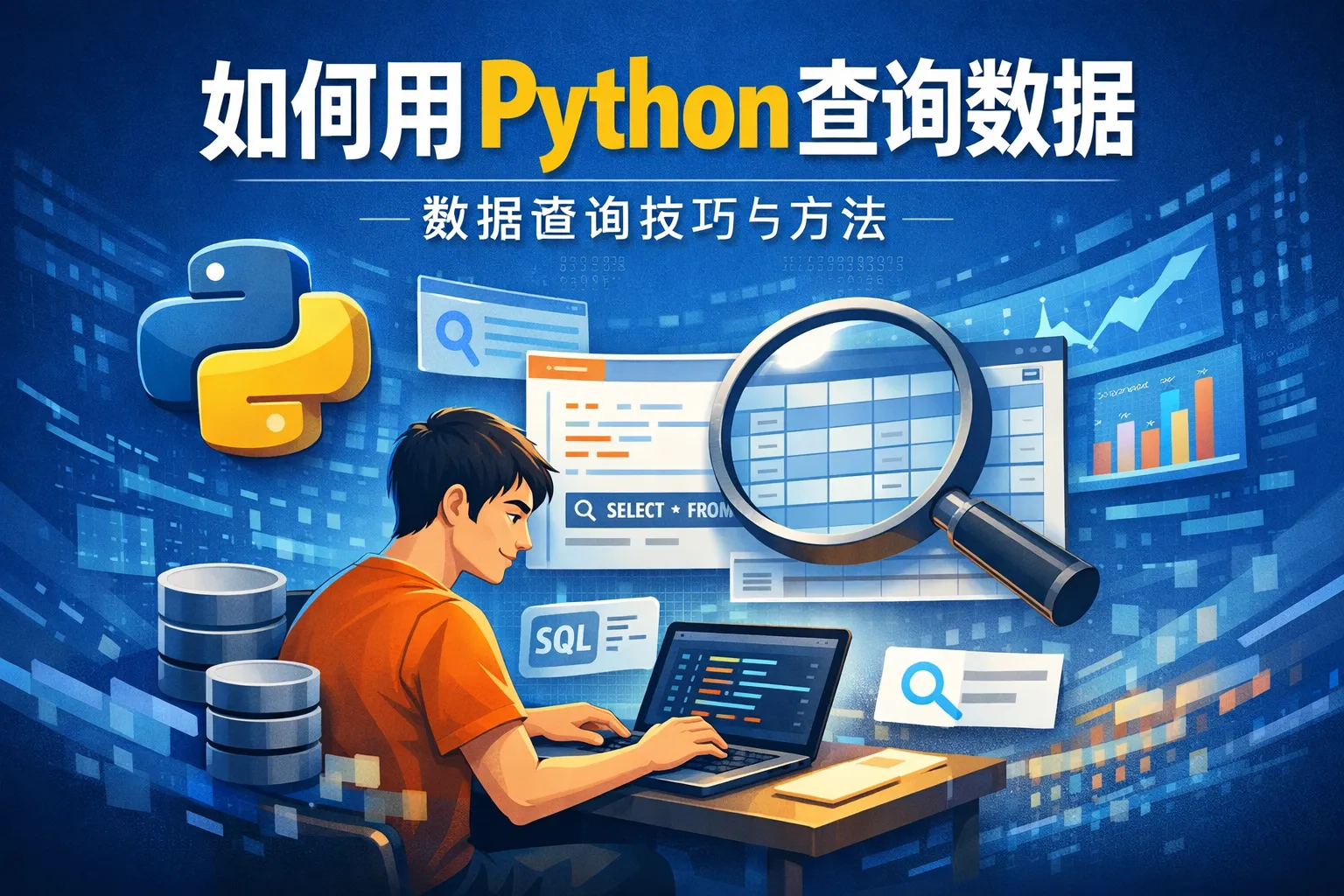 如何用python查询数据