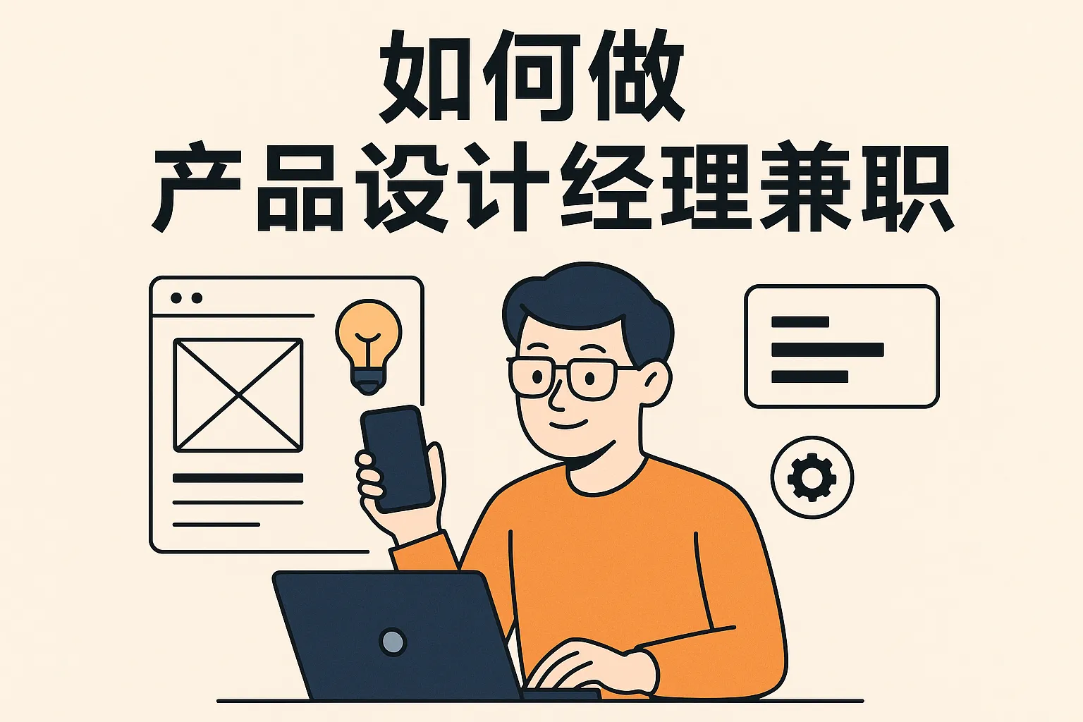 如何做产品设计经理兼职