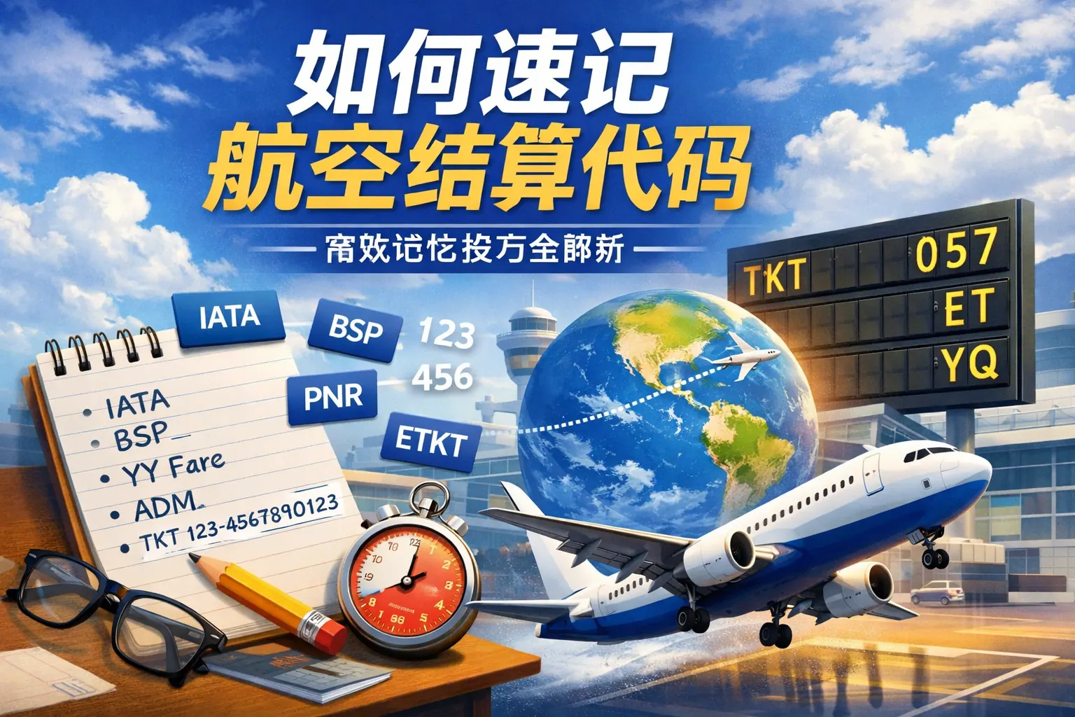 如何速记航空结算代码