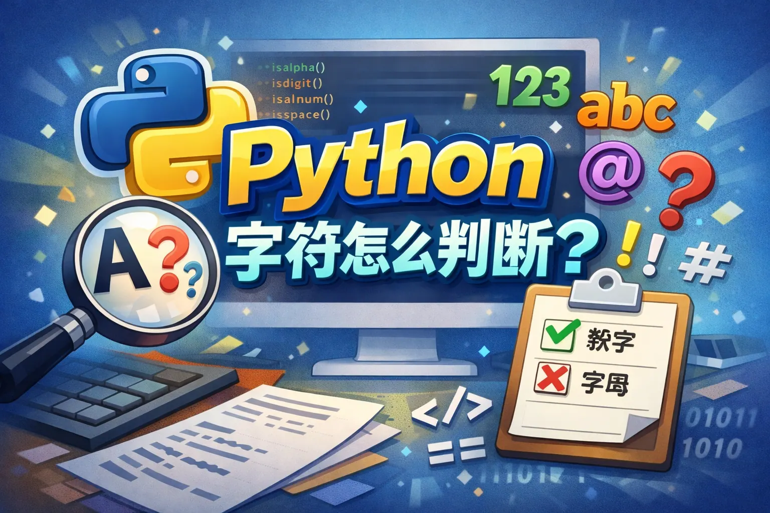 python 字符怎么判断