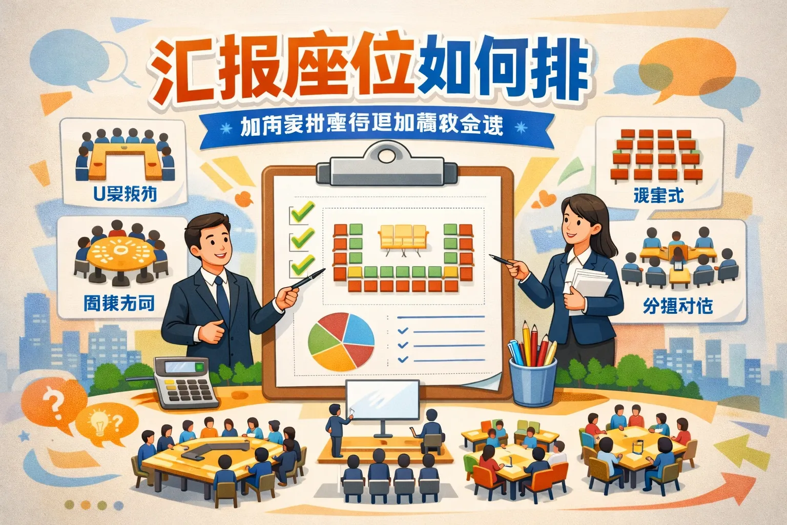 汇报座位如何排