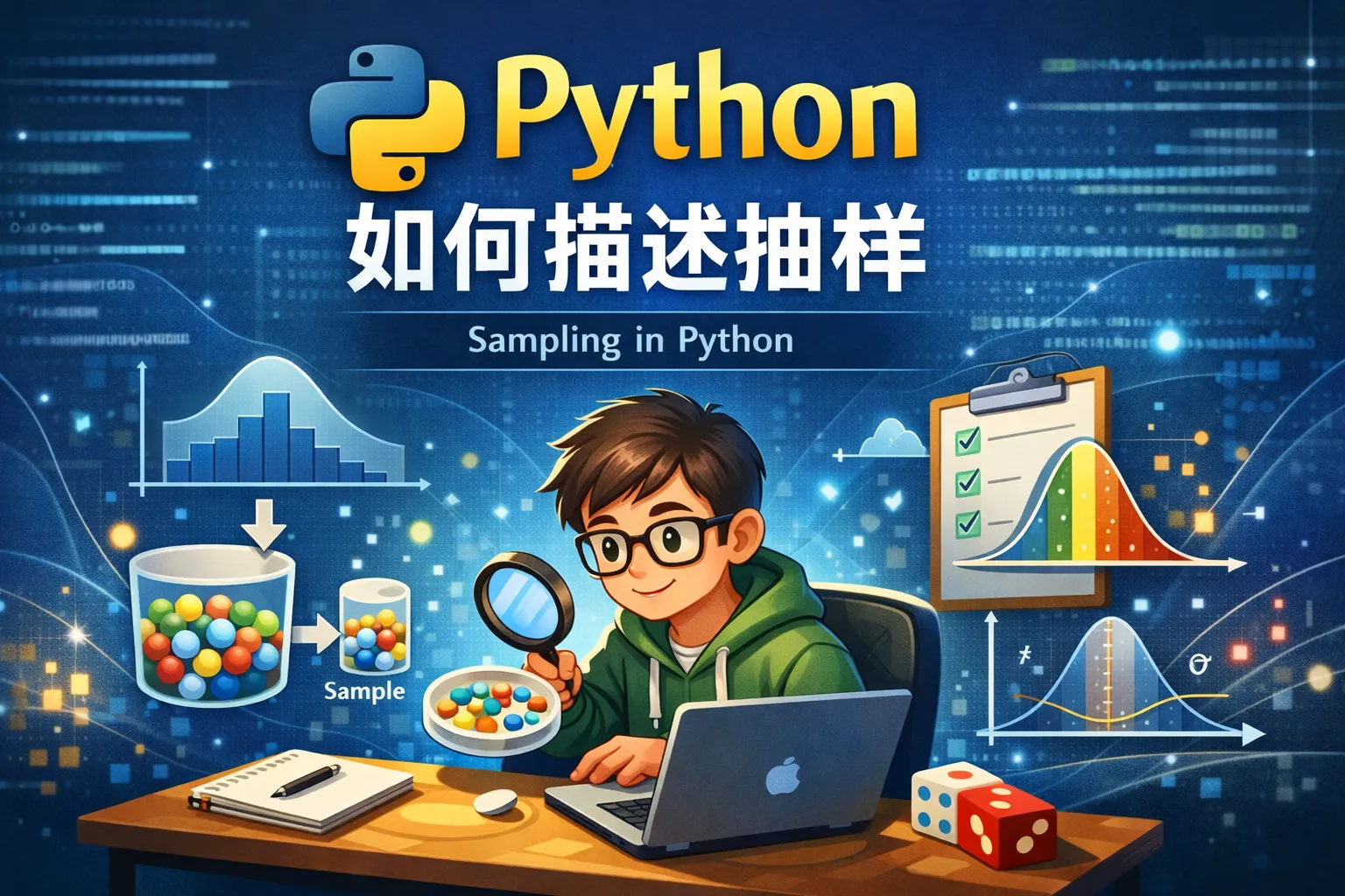 python 如何描述抽样