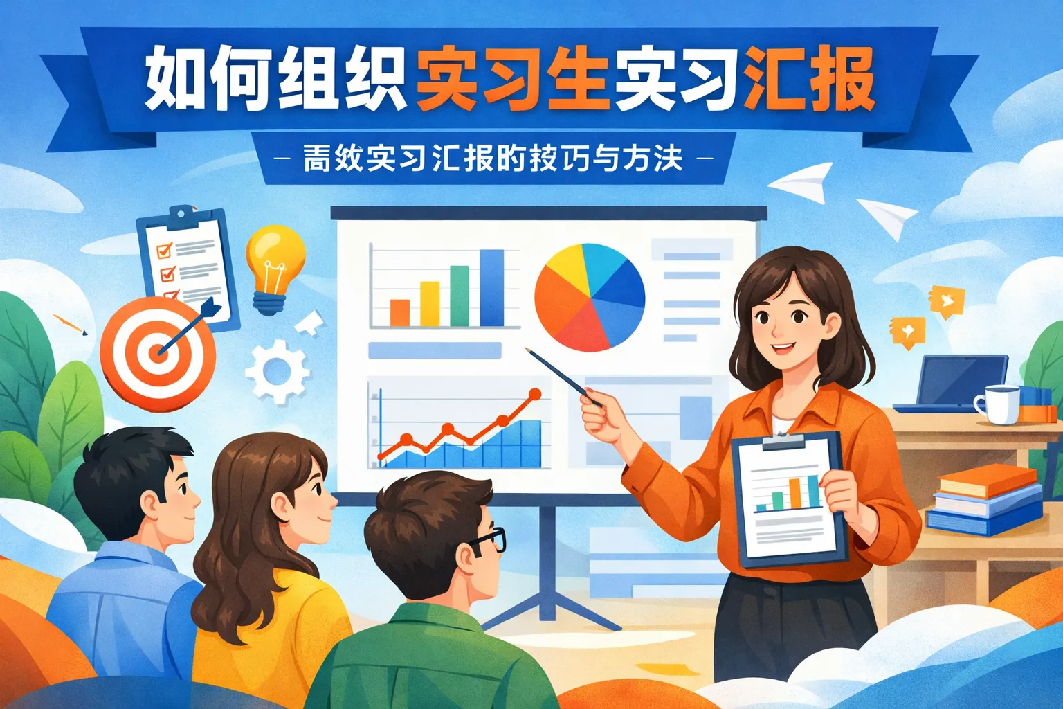 如何组织实习生实习汇报