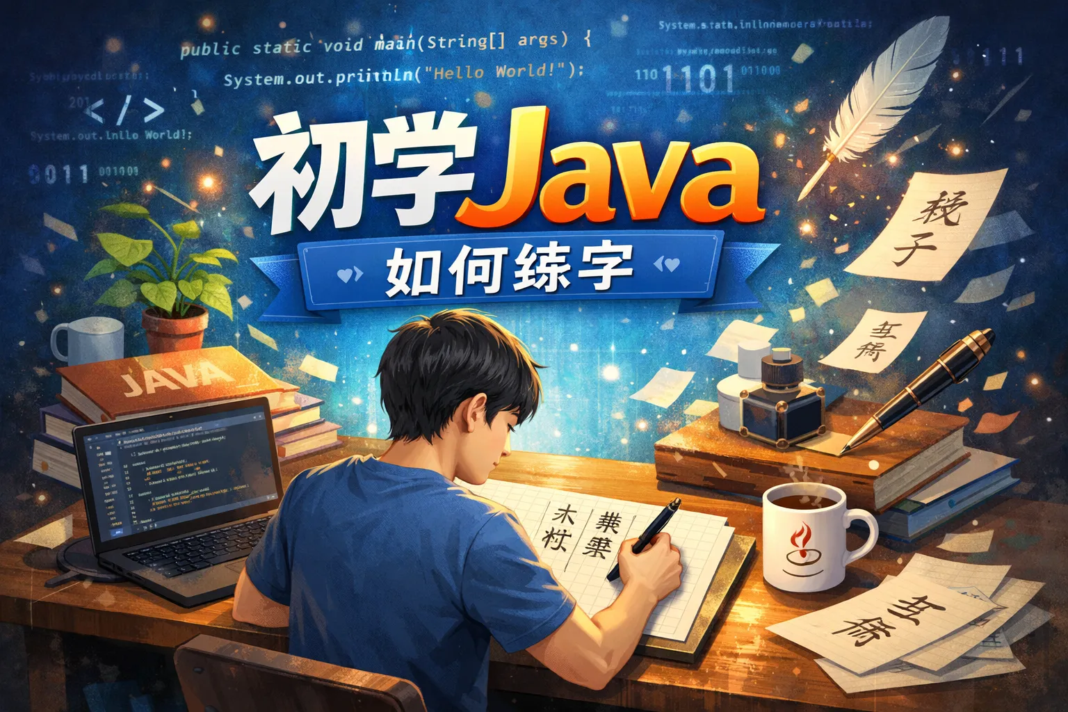 初学java如何练字