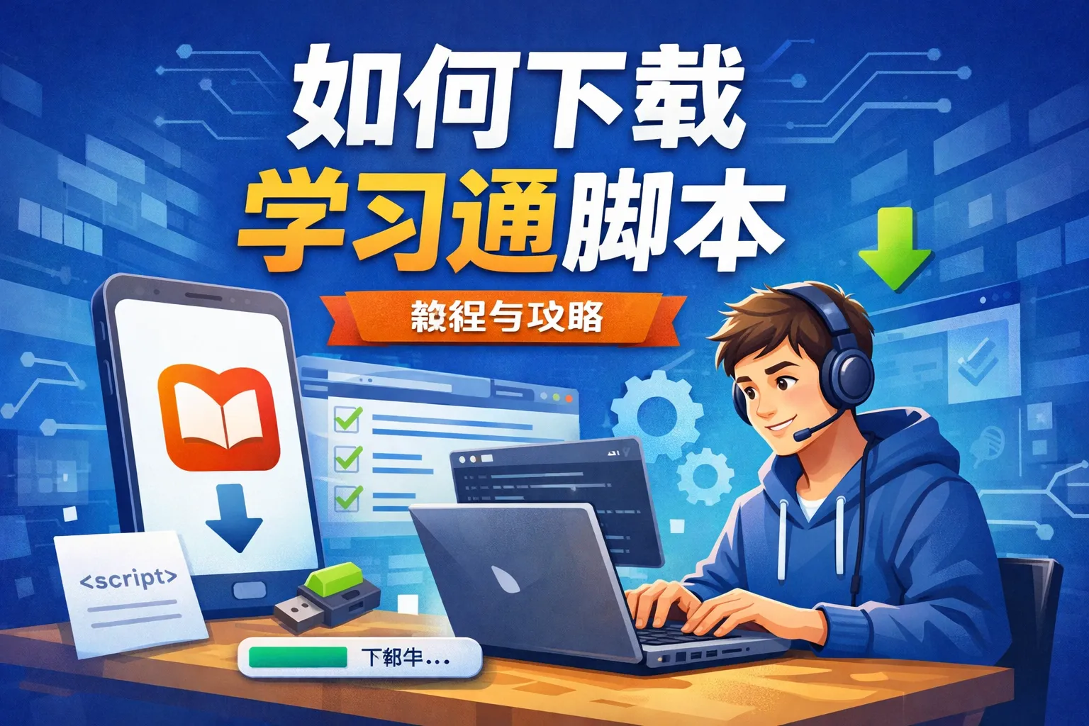 如何下载学习通脚本