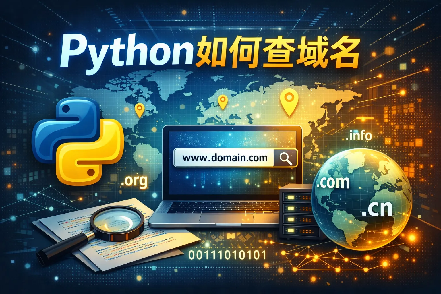 python如何查域名