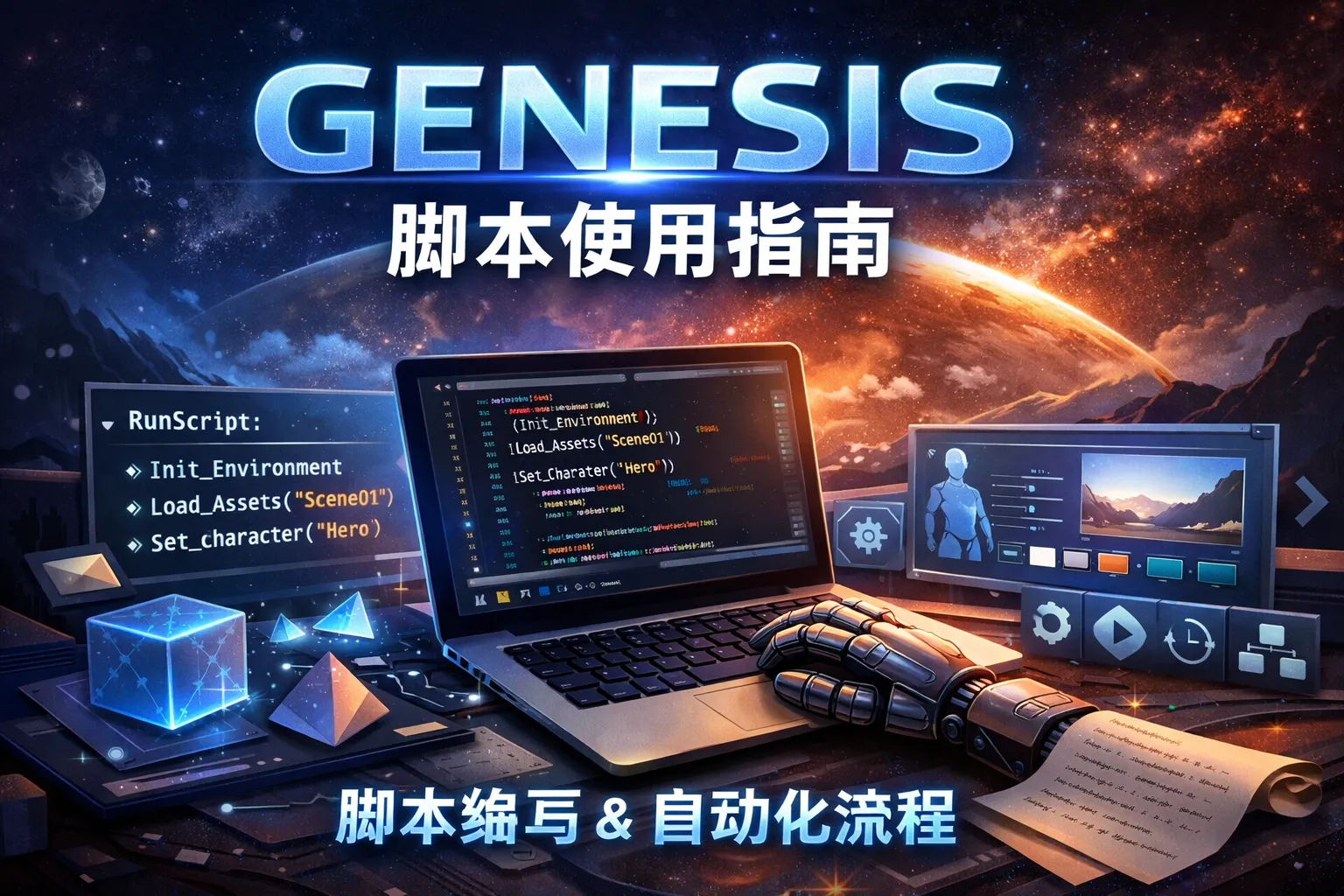 genesis 如何使用脚本