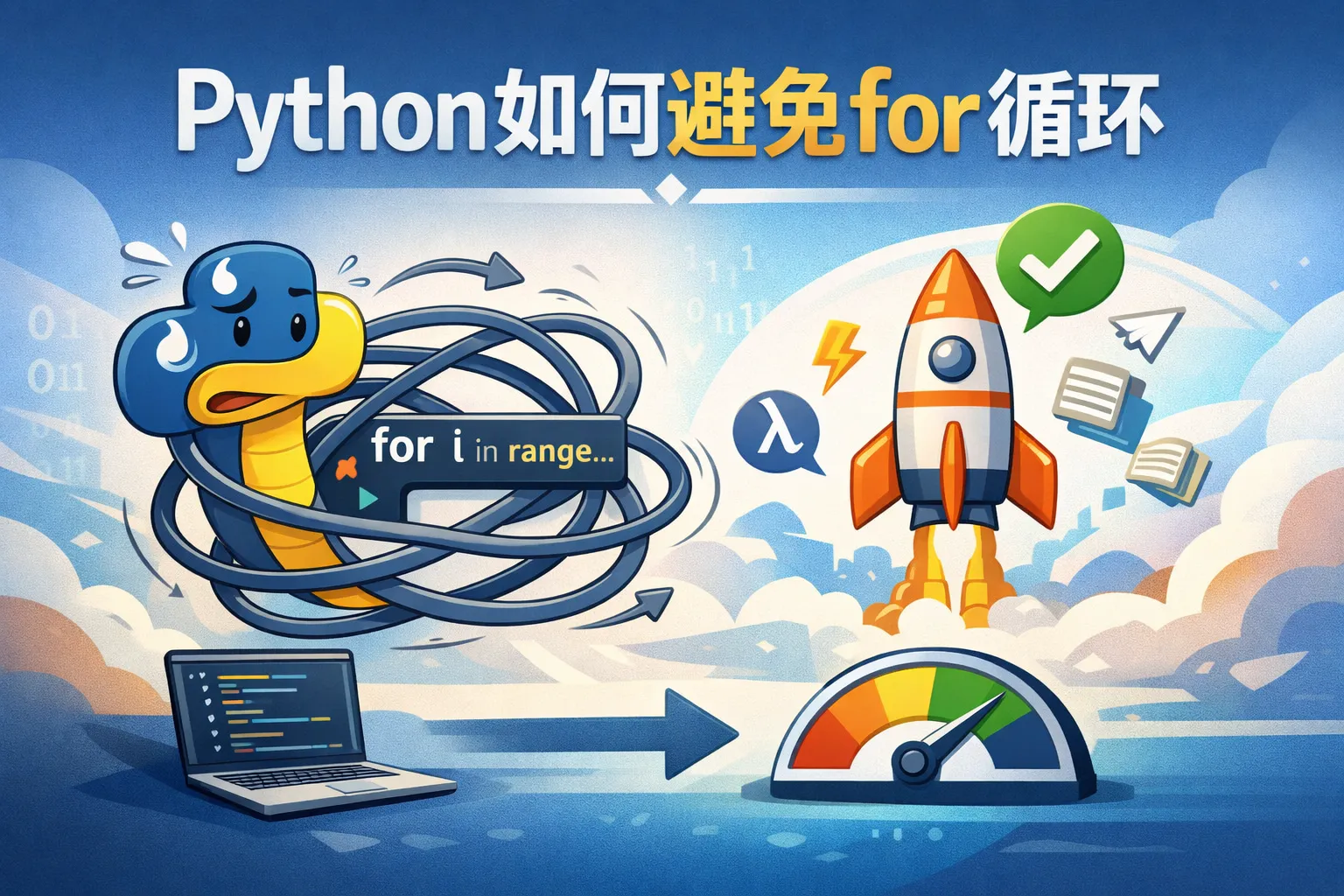 python如何避免for循环