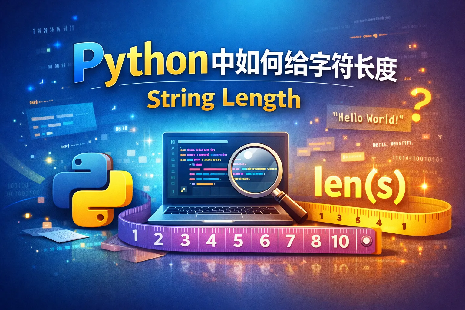 python中如何给字符串长度