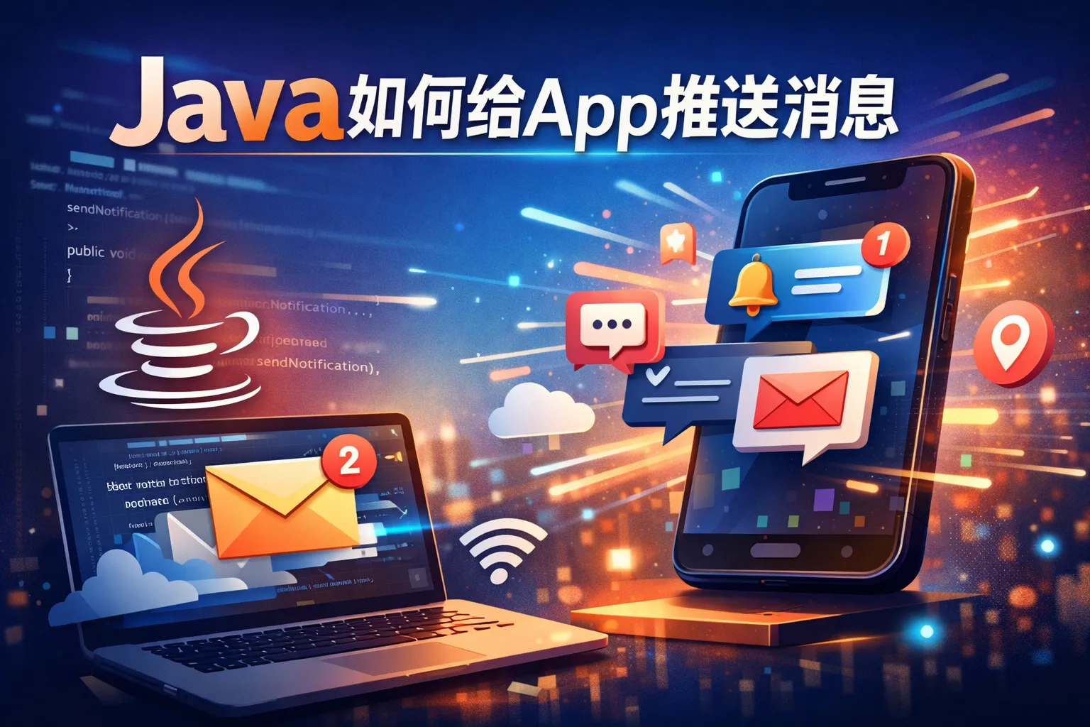 java如何给app推送消息