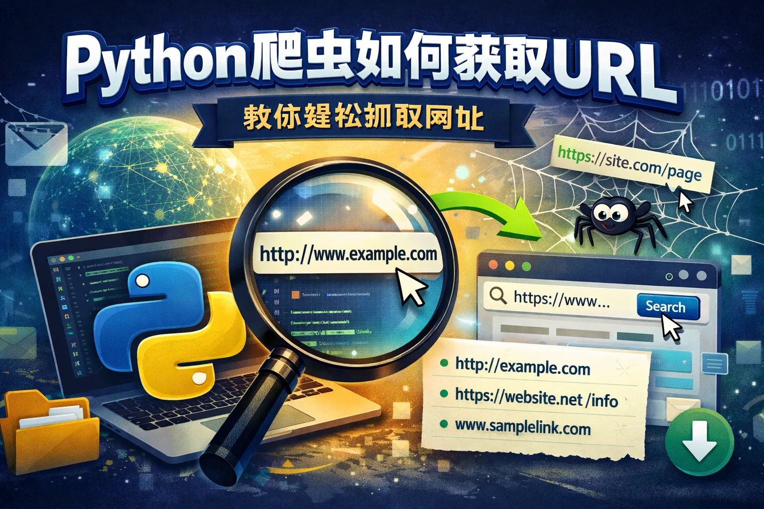 python爬虫如何获取url