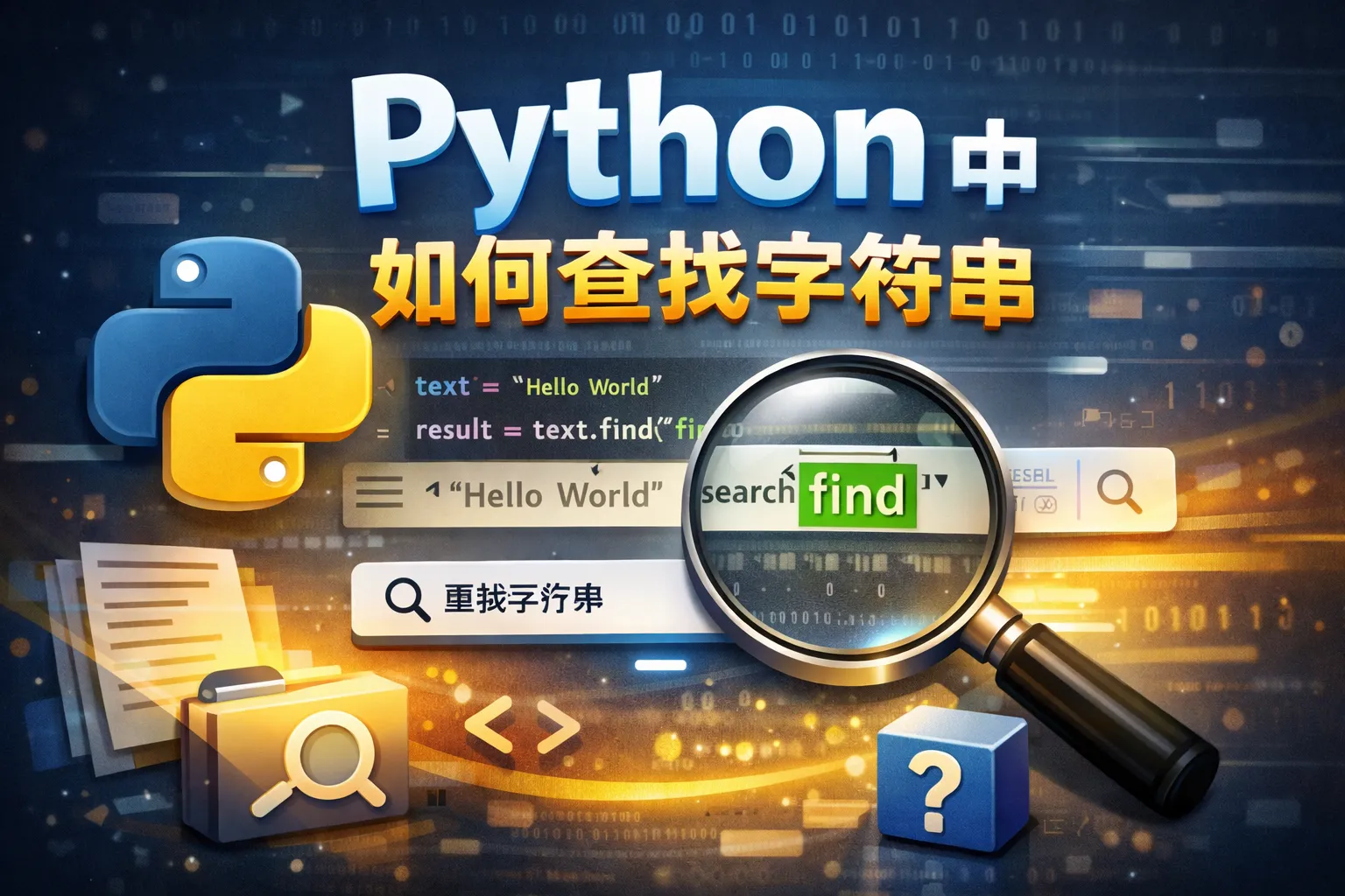 python中如何查找字符串