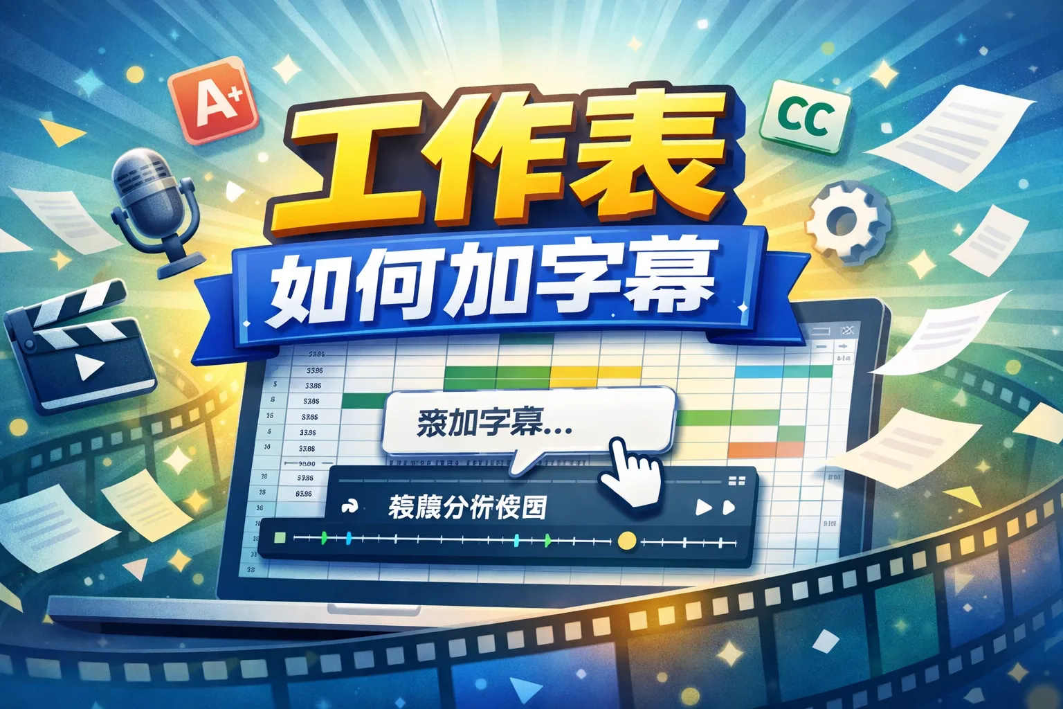 工作表如何加字幕