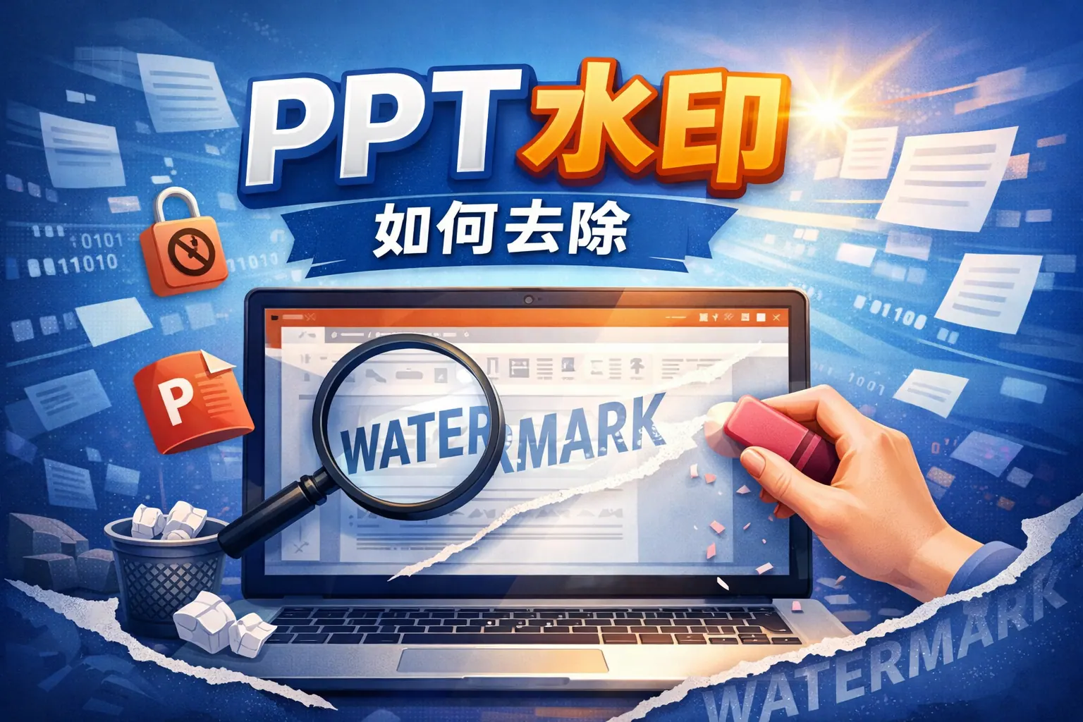 ppt水印如何去除