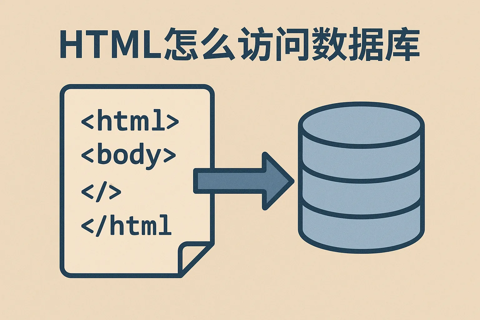 html怎么访问数据库数据库