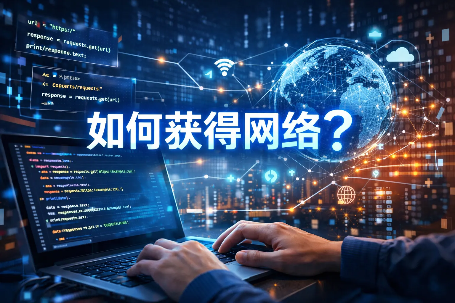 输入代码如何获得网络