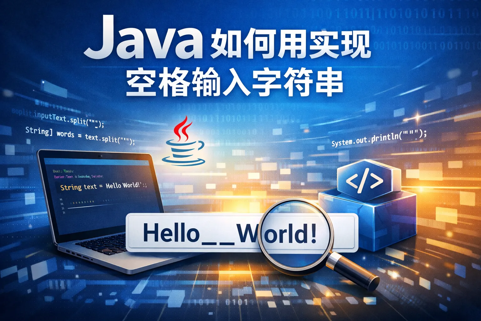 java如何用实现空格输入字符串
