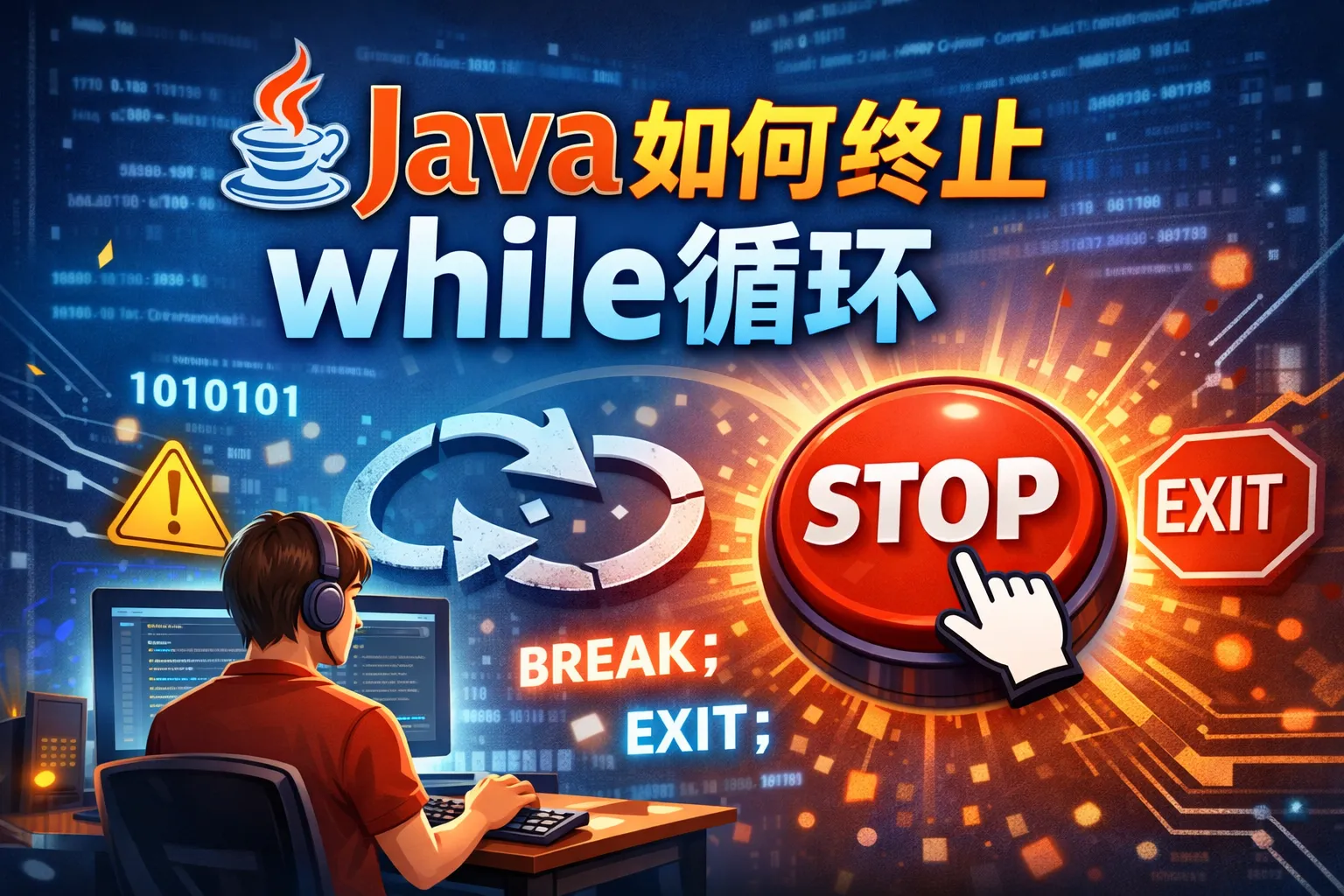 java如何终止while循环