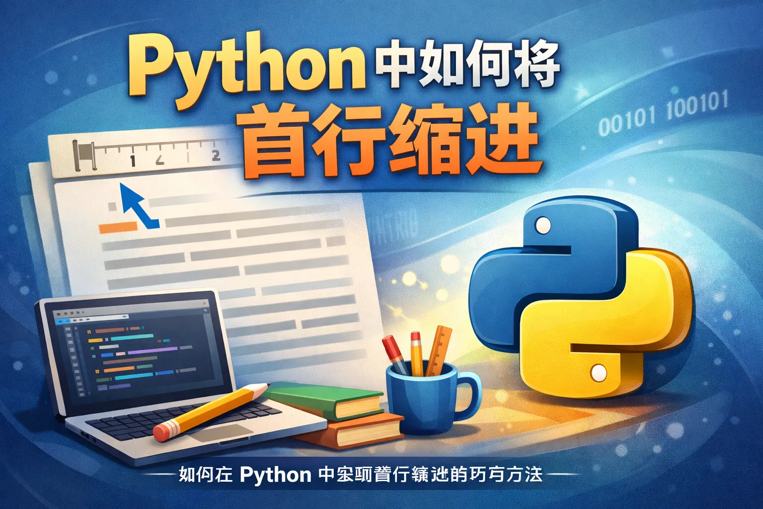 python中如何将首行缩进