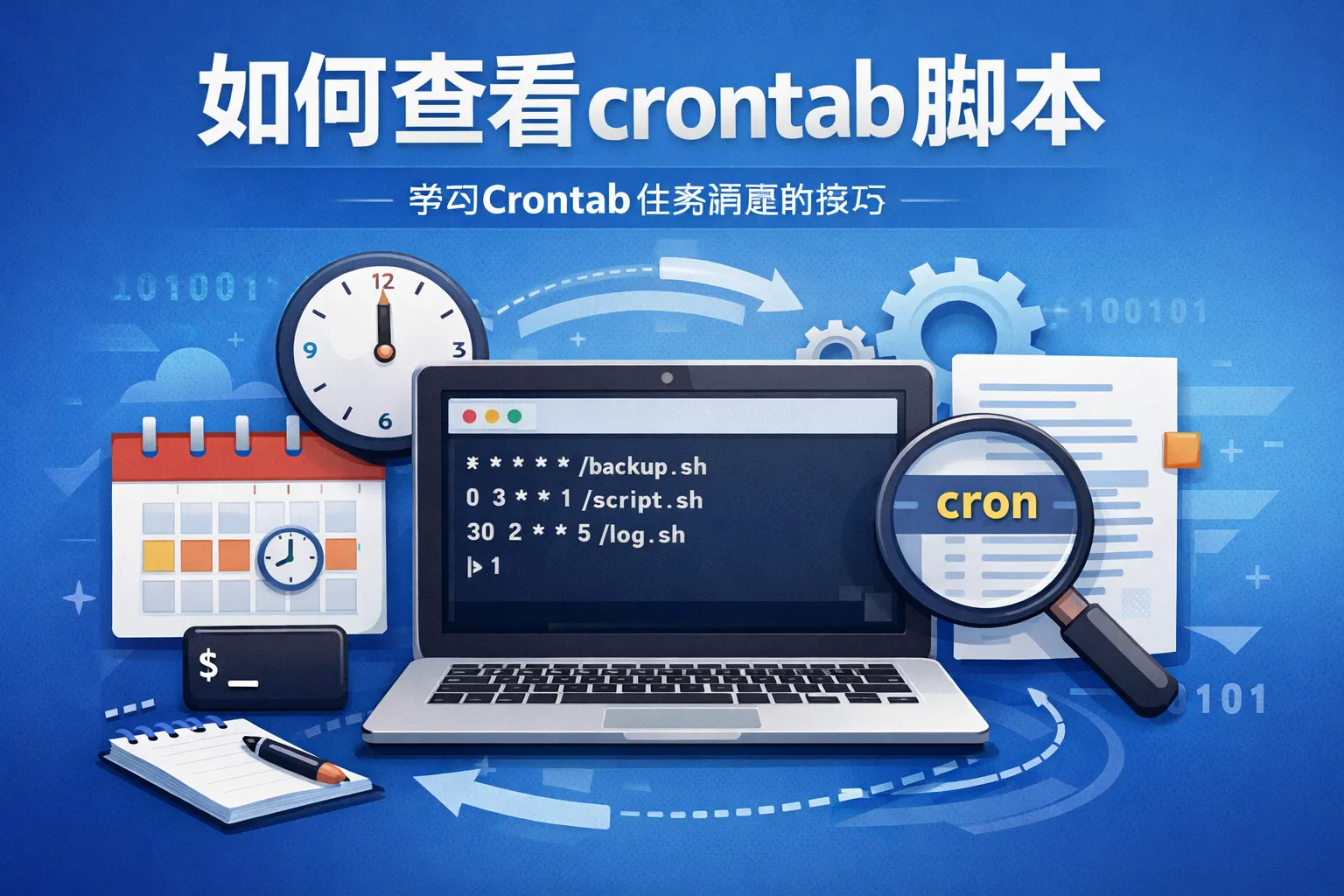 如何查看crontab脚本