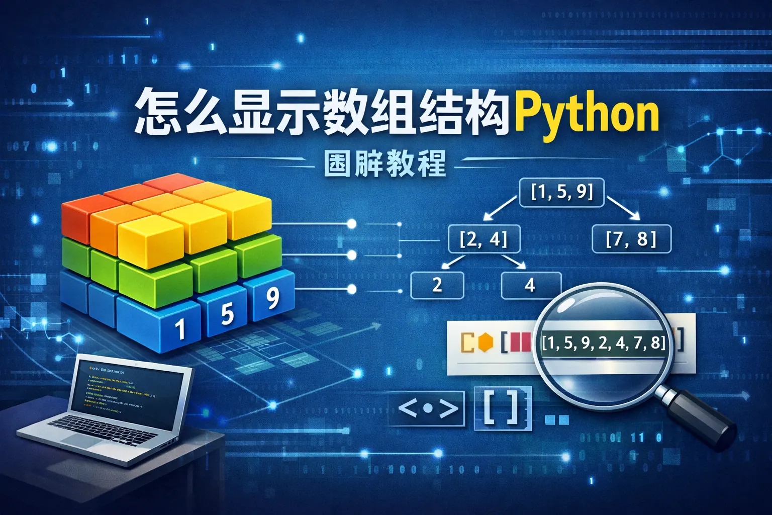 怎么显示数组结构python