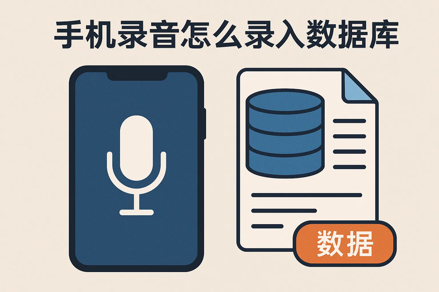 手机录音怎么录入数据库