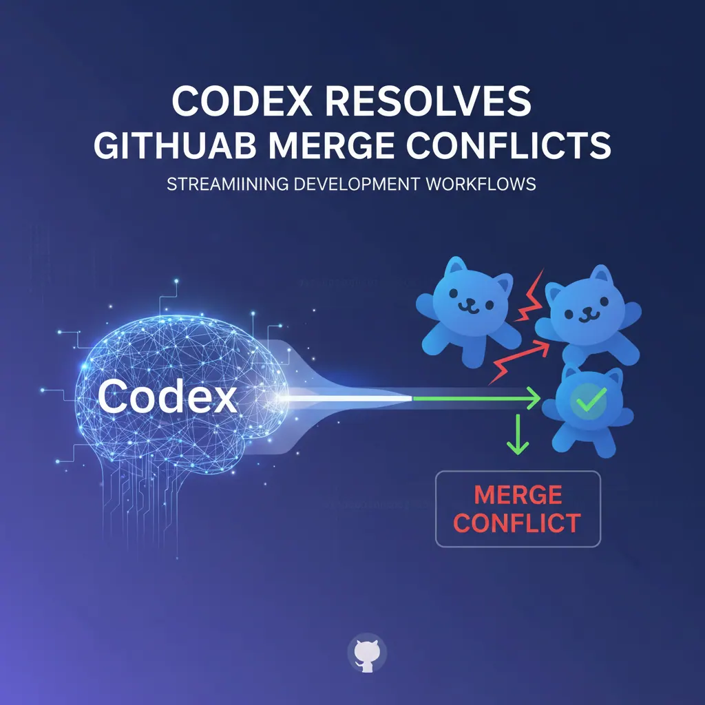Codex 如何连接 GitHub 合并冲突