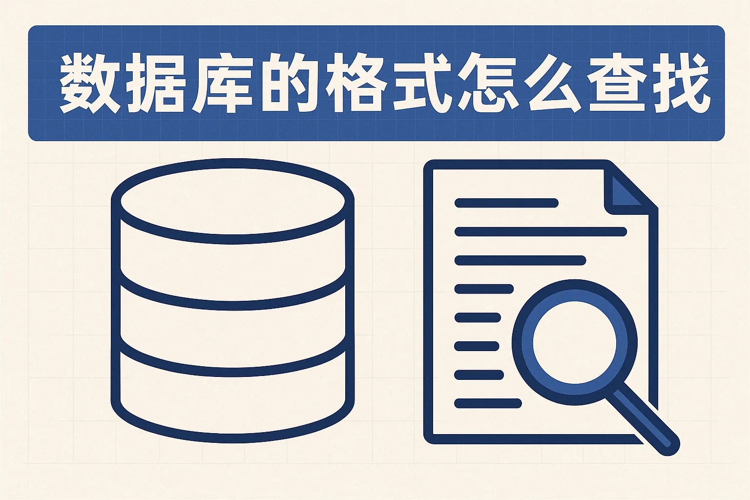 数据库的格式怎么查找