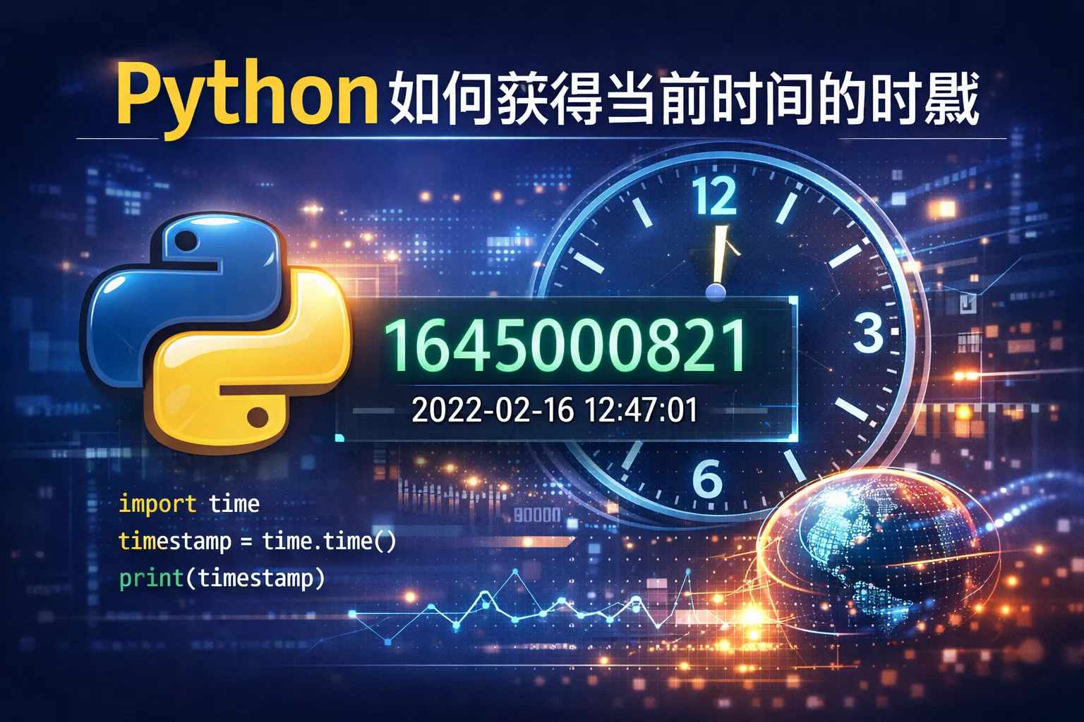 python如何获得当前时间的时间戳