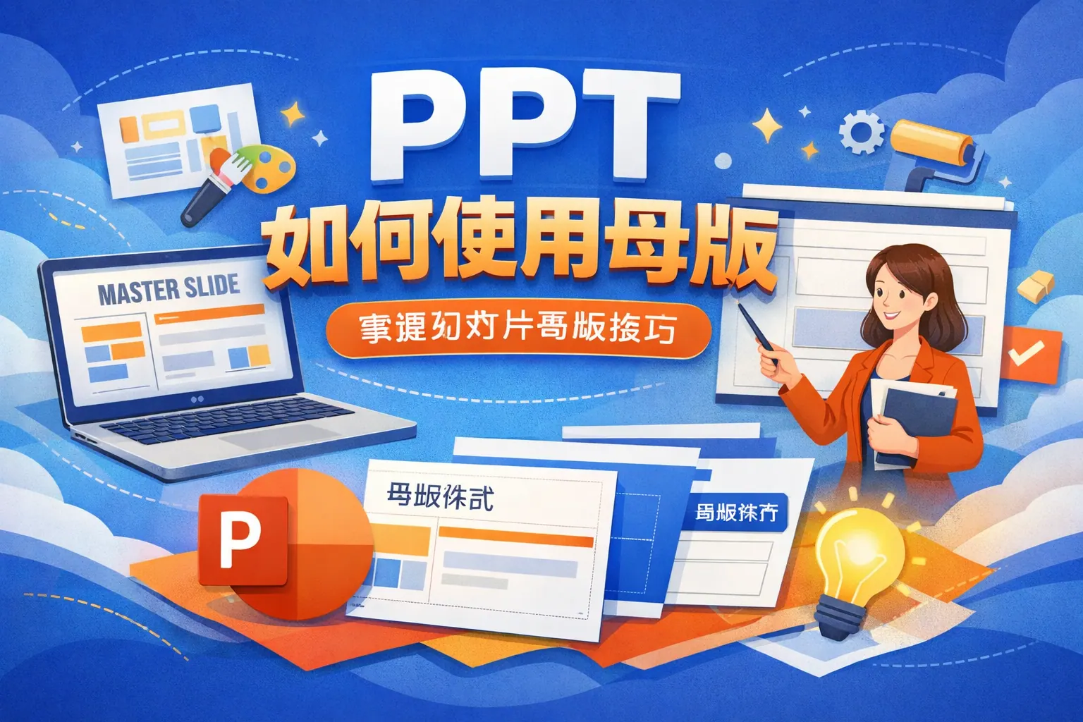 ppt如何使用母版