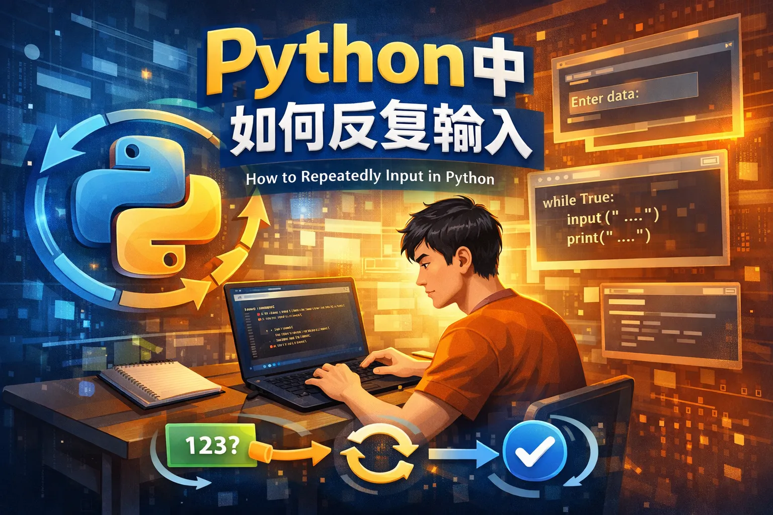 python中如何反复输入