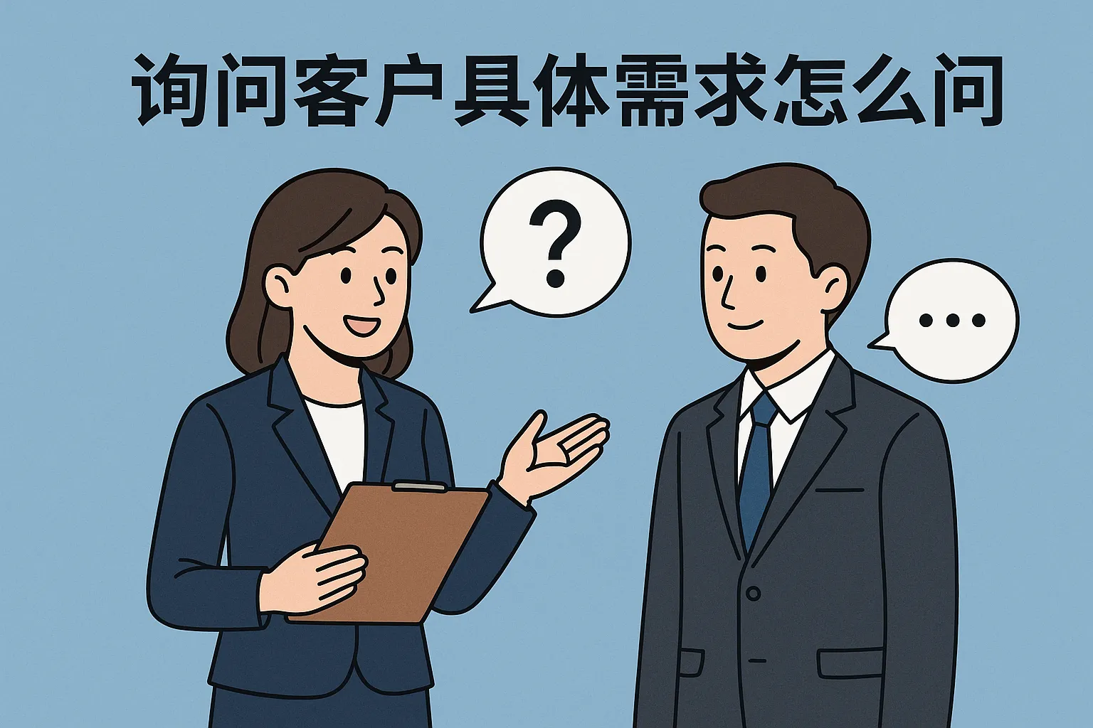询问客户具体需求怎么问