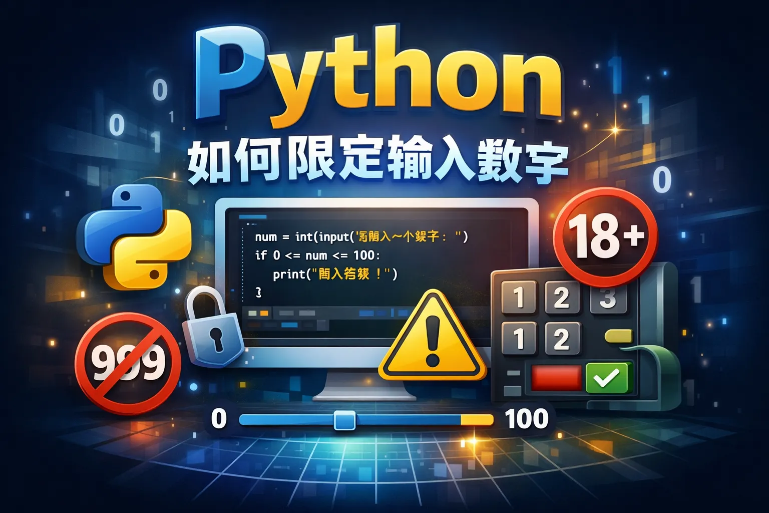 python如何限定输入数字