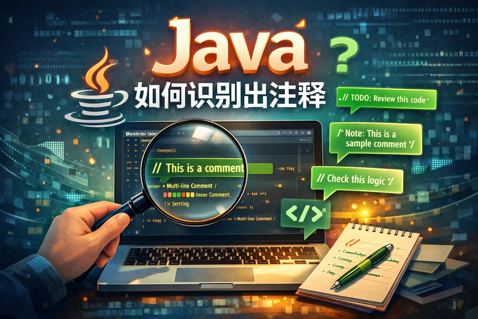 java如何识别出注释
