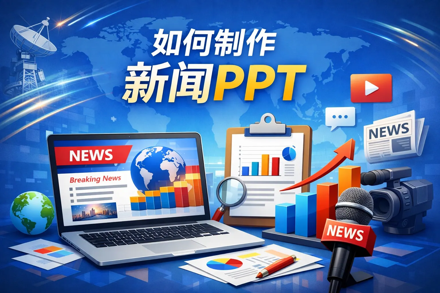 如何制作新闻ppt
