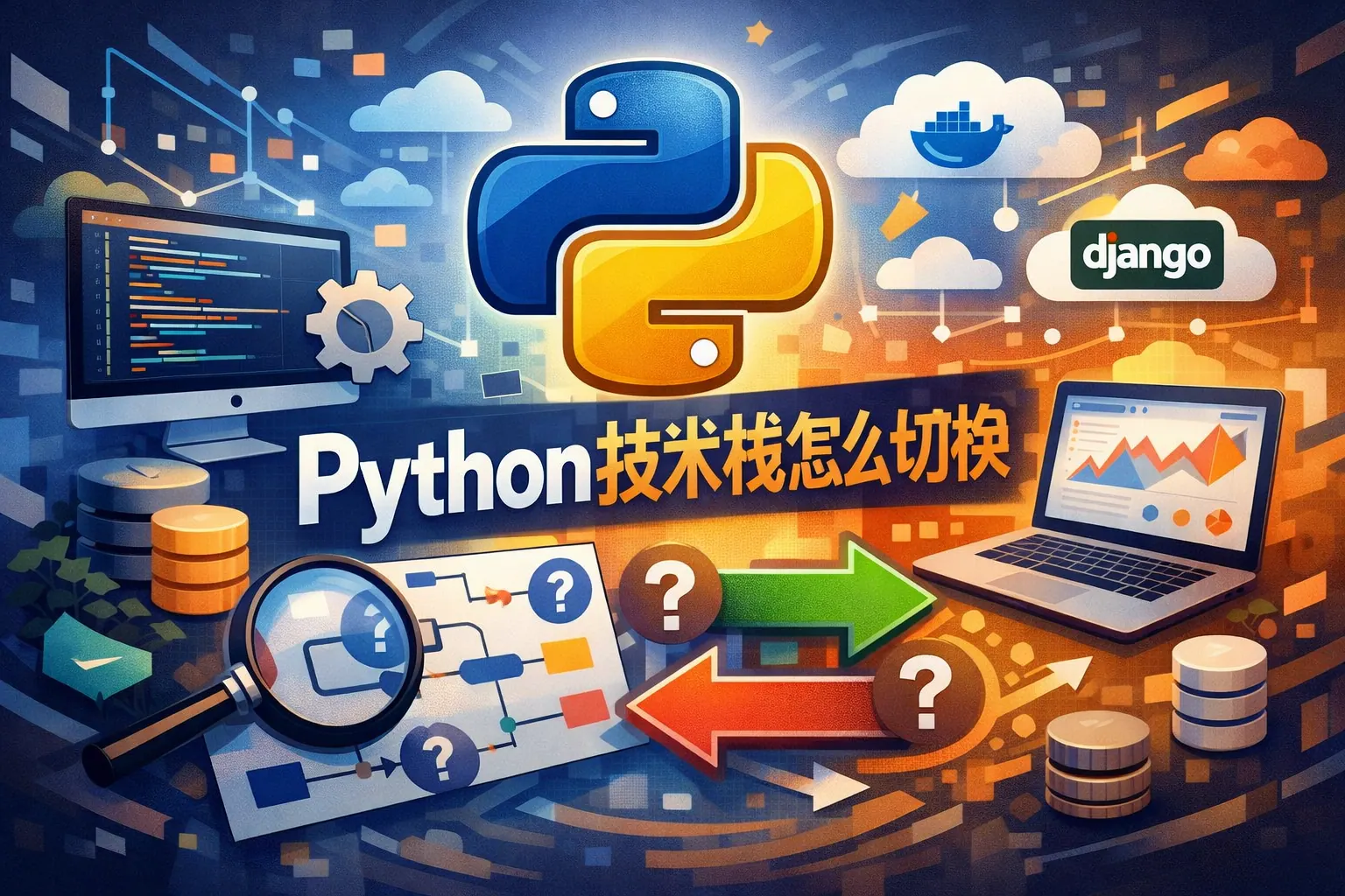 python技术栈怎么切换