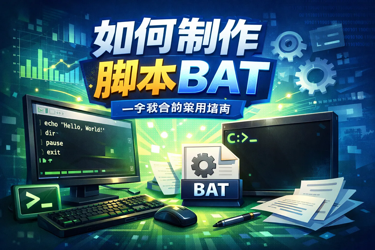 如何制作脚本bat