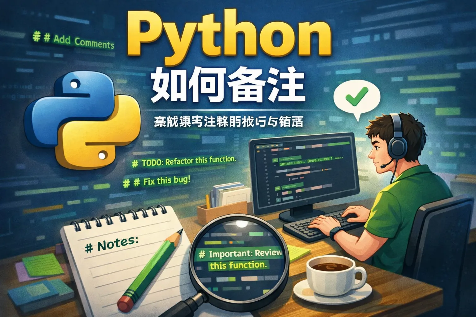 python如何备注