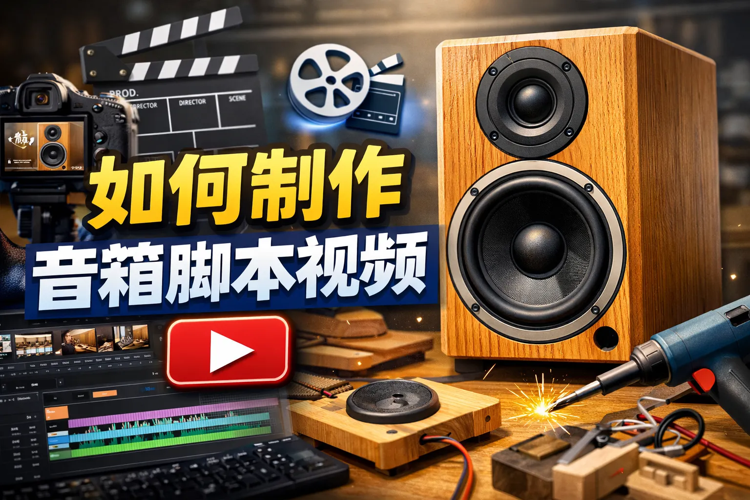 如何制作音箱脚本视频