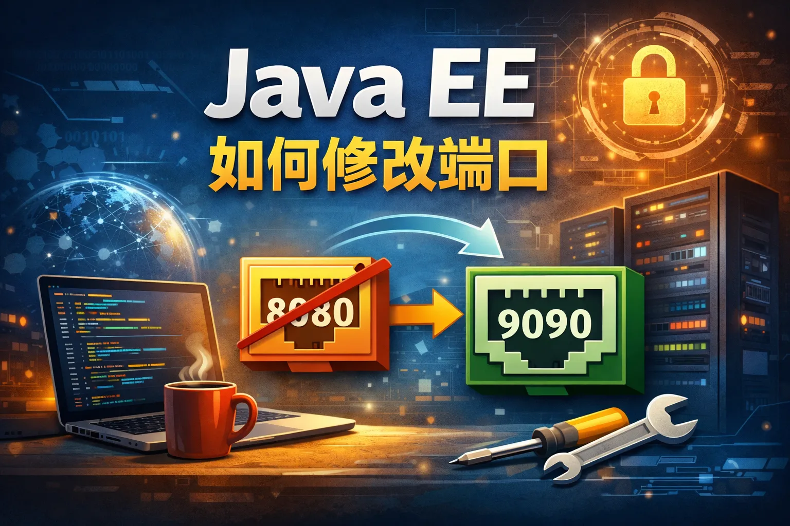java ee 如何修改端口