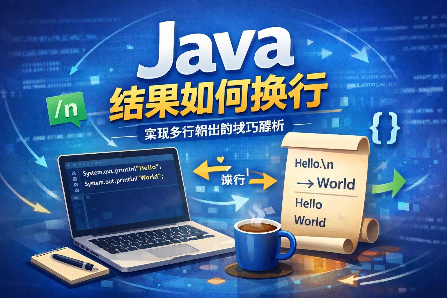 java结果如何换行