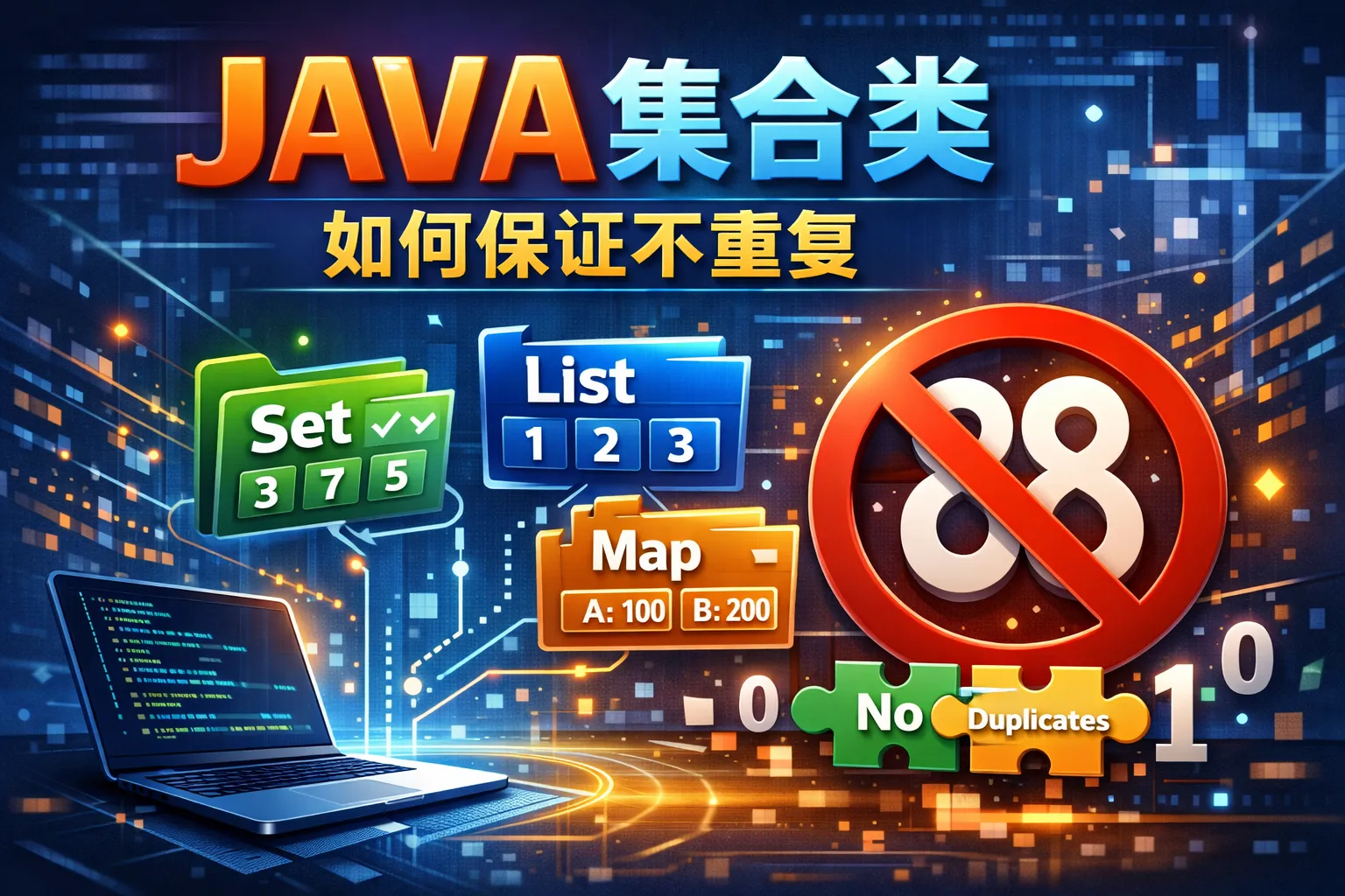 JAVA集合类如何保证不重复